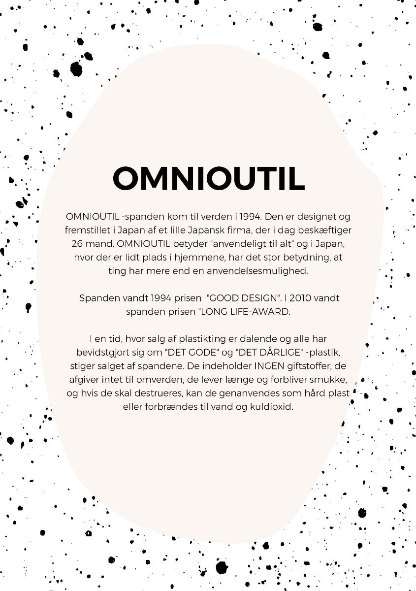 Omnioutil Japansk spand, grå - 10 L. - Bahne